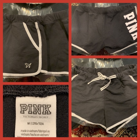 PINK Victoria's Secret Pants - Like New Pink VictoriaSecret Black Jersey Shorts